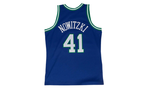 NBA Dirk Nowitzki Swingman Road Jersey "1998 Dallas Mavericks - Royal" SMJYGS18158 DMAROYA98DNO