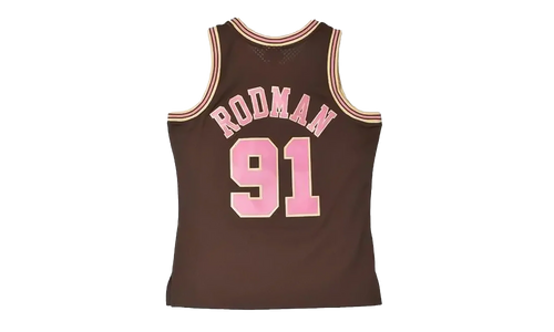 Brown Sugar Bacon Dennis Rodman Swingman Jersey "1997 Chicago Bulls - Brown" TFSM6695 CBU97DRDBROW