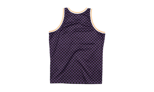 NBA Checked Swingman Jersey "Los Angeles Lakers - Purple / Black" BA8A46 LAL L MYS