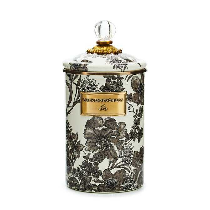 Sterling English Garden Enamel Canisters