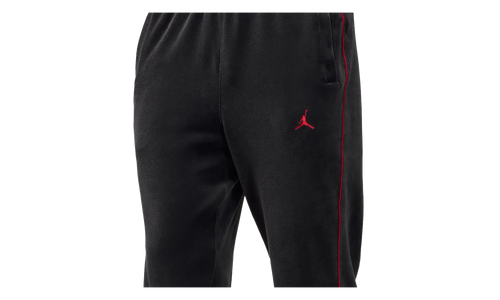 Jordan Brooklyn Velour Track Trousers "Black / Gym Red" HV1872 010