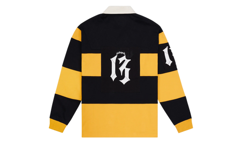 Classic Field Rugby Shirt "Black / Yellow" VIXTJQPJ