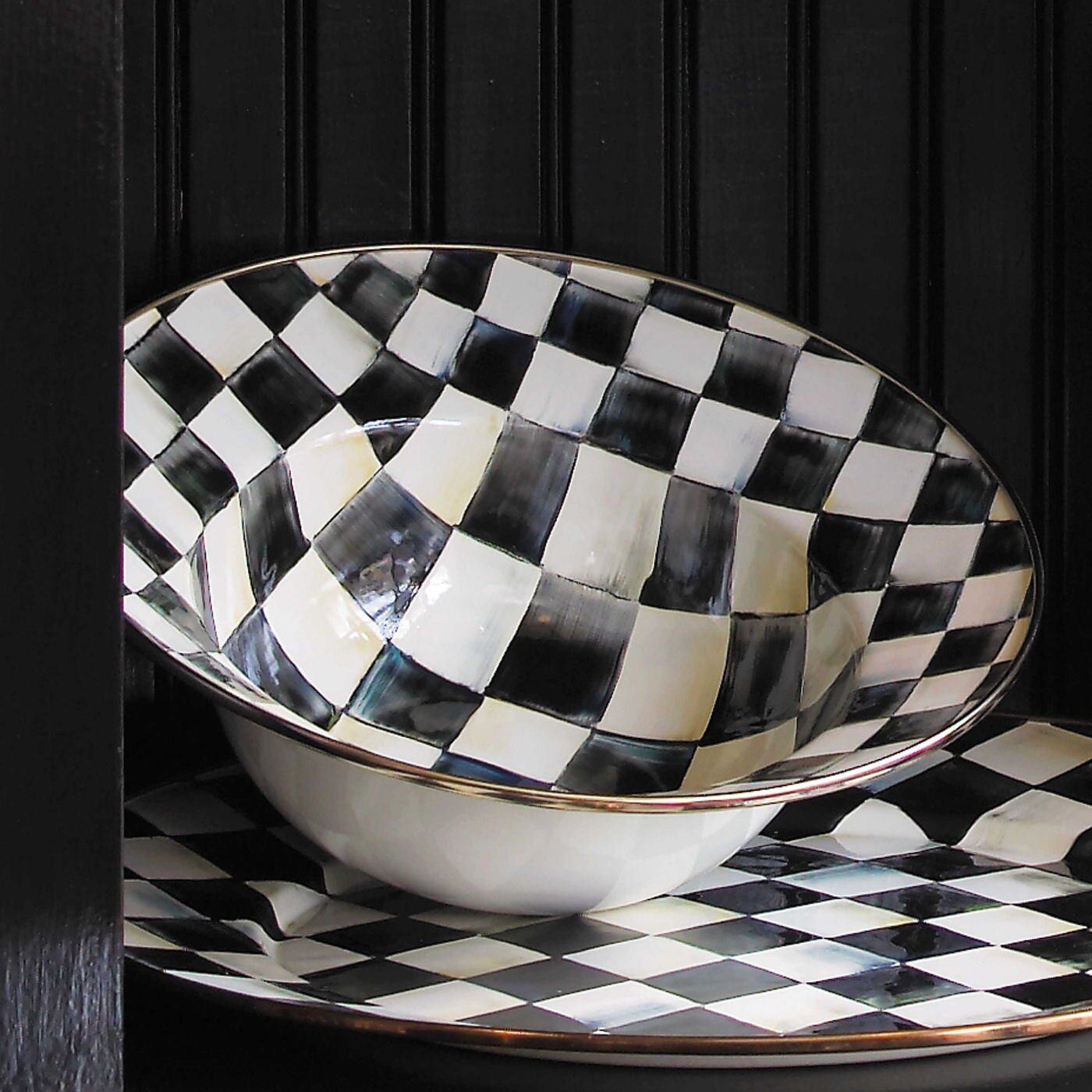 Courtly Check Serving Bowl