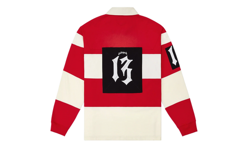 Classic Field Rugby Shirt "Cream / Red" RBIJCJHN
