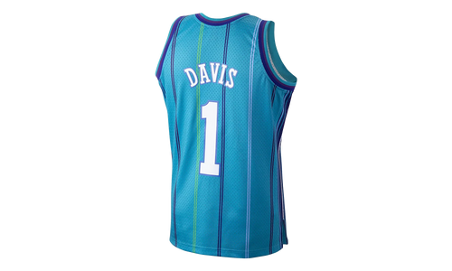 NBA Baron Davis Swingman Road Jersey "1999 Charlotte Hornets - Teal" SMJYGS18409 CHOTEAL99BDV